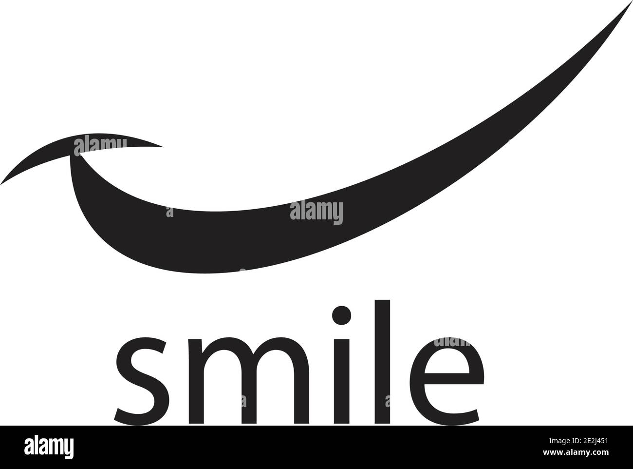 Smile vector image logo and symbol Stock Vector
