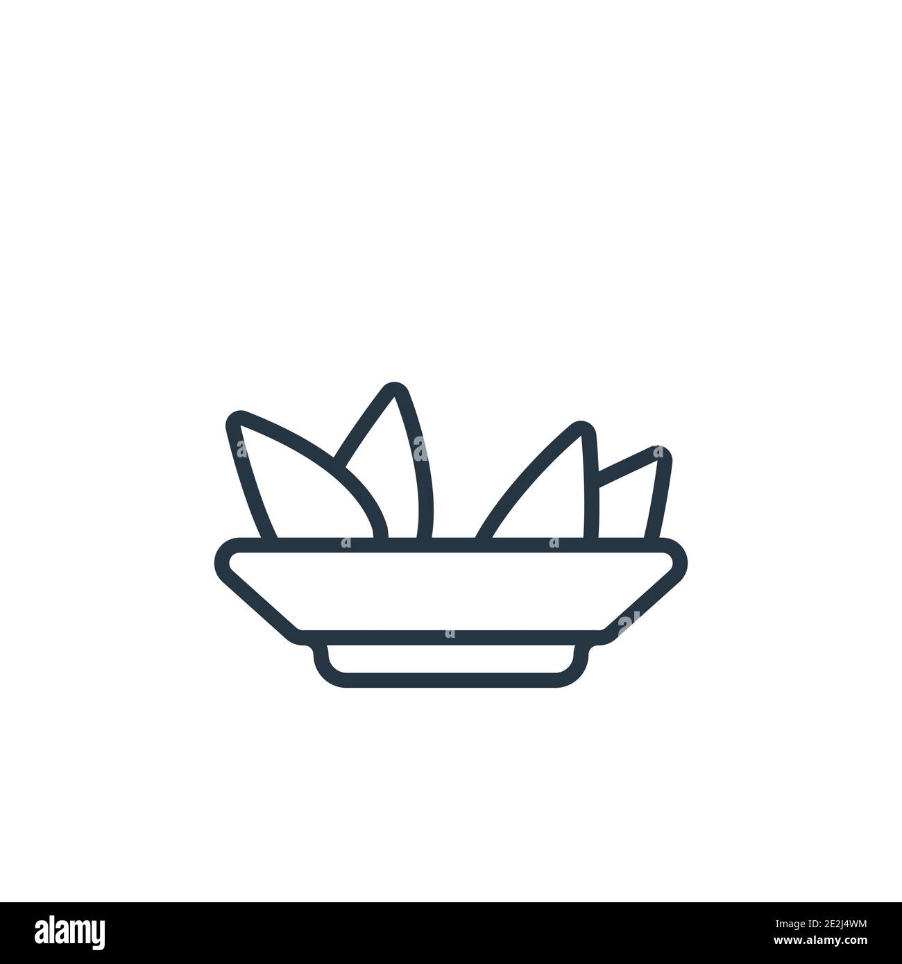 Vegetarian outline vector icon. Thin line black vegetarian icon, flat ...