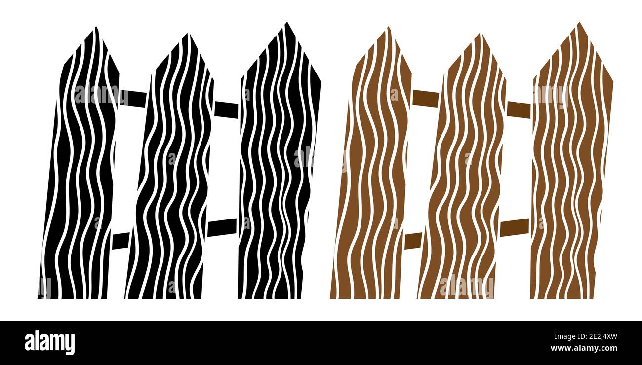 Fence black and white hand drawn illustration Stock Vector Image & Art ...