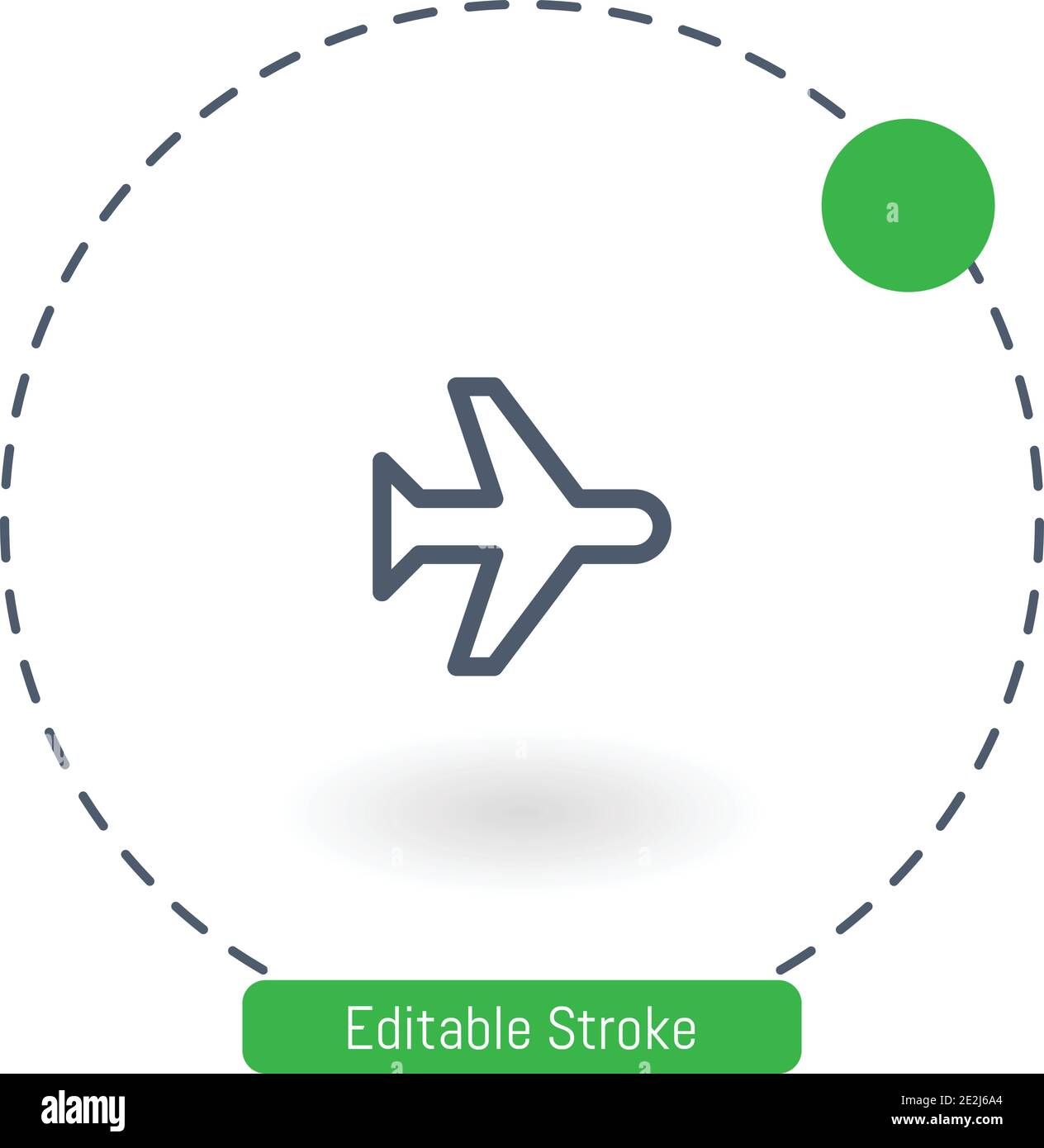 Airplane mode icon. Flight mode symbol modern simple vector icon for  website design, mobile app, ui. Vector Illustration Stock Vector