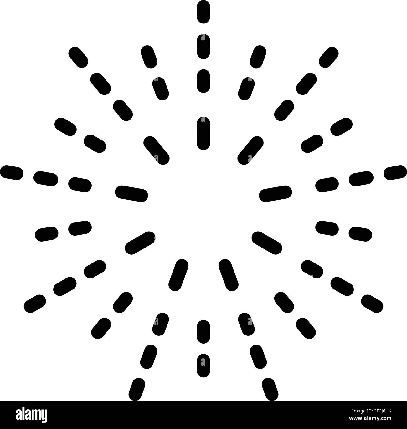Firework rockets icon. Outline firework rockets vector icon for web ...