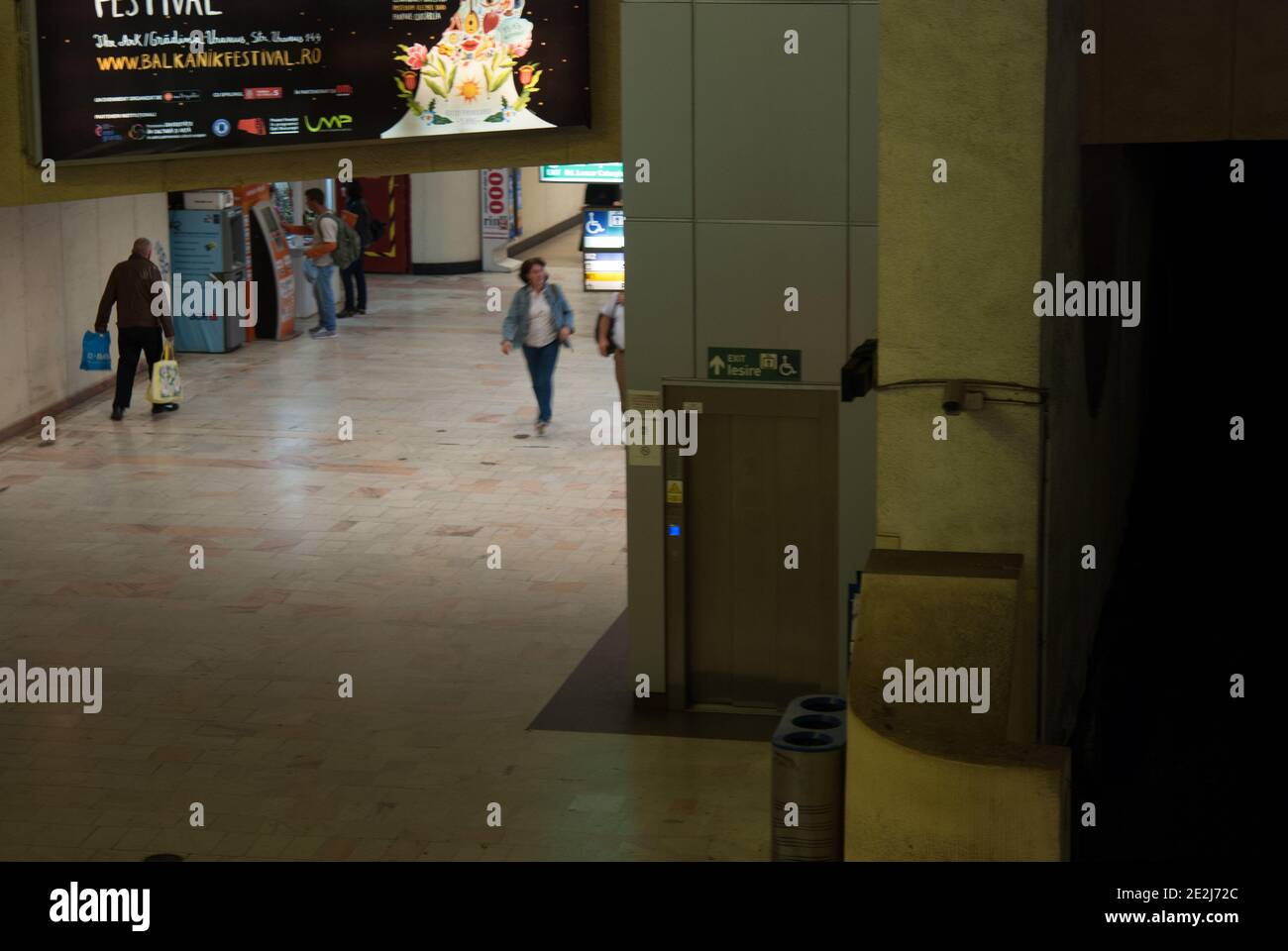 Rush Hour On Romana Square Subway Metro Station (Piata Romana Metrou