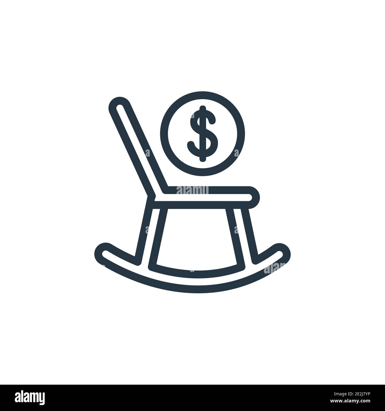 Retirement outline vector icon. Thin line black retirement icon, flat  vector simple element illustration from editable insurance concept isolated  on w Stock Vector Image & Art - Alamy