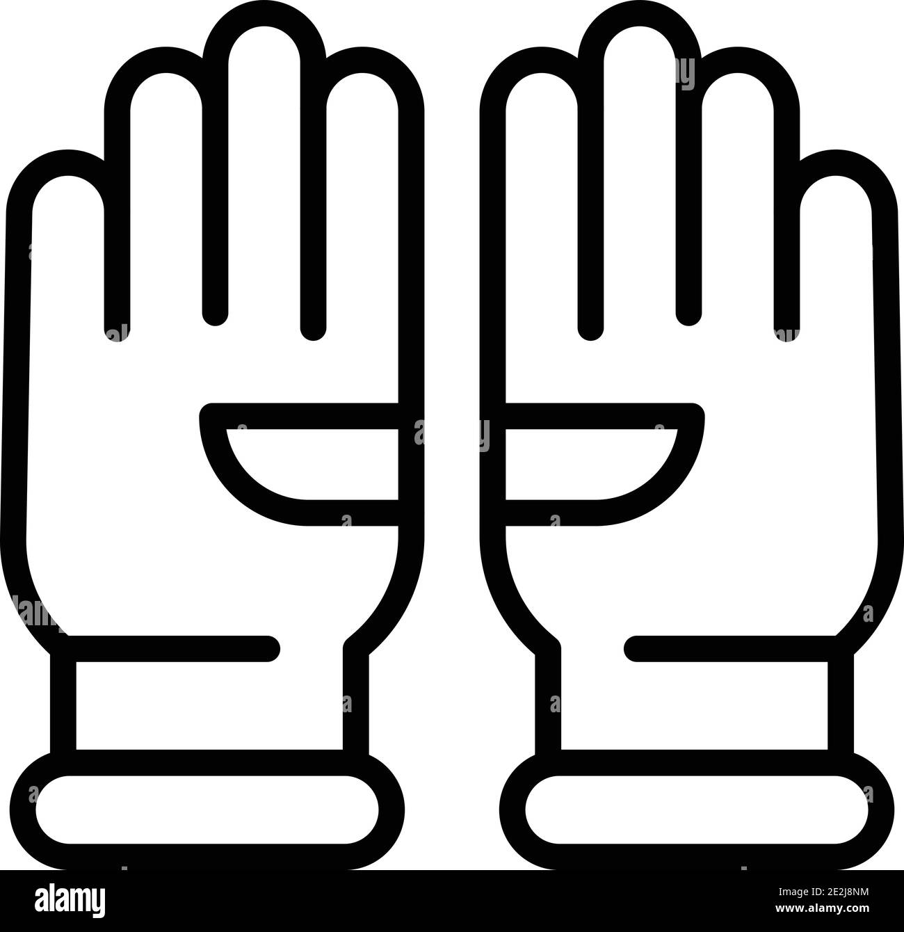 Medical gloves icon. Outline medical gloves vector icon for web design isolated on white