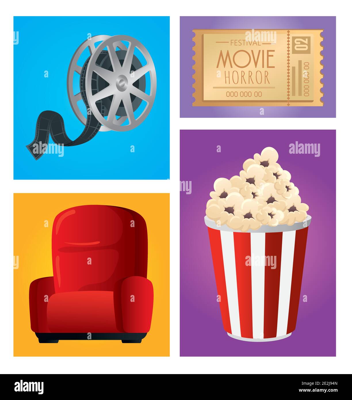 Cinema icon collection vector design Stock Vector Image & Art - Alamy