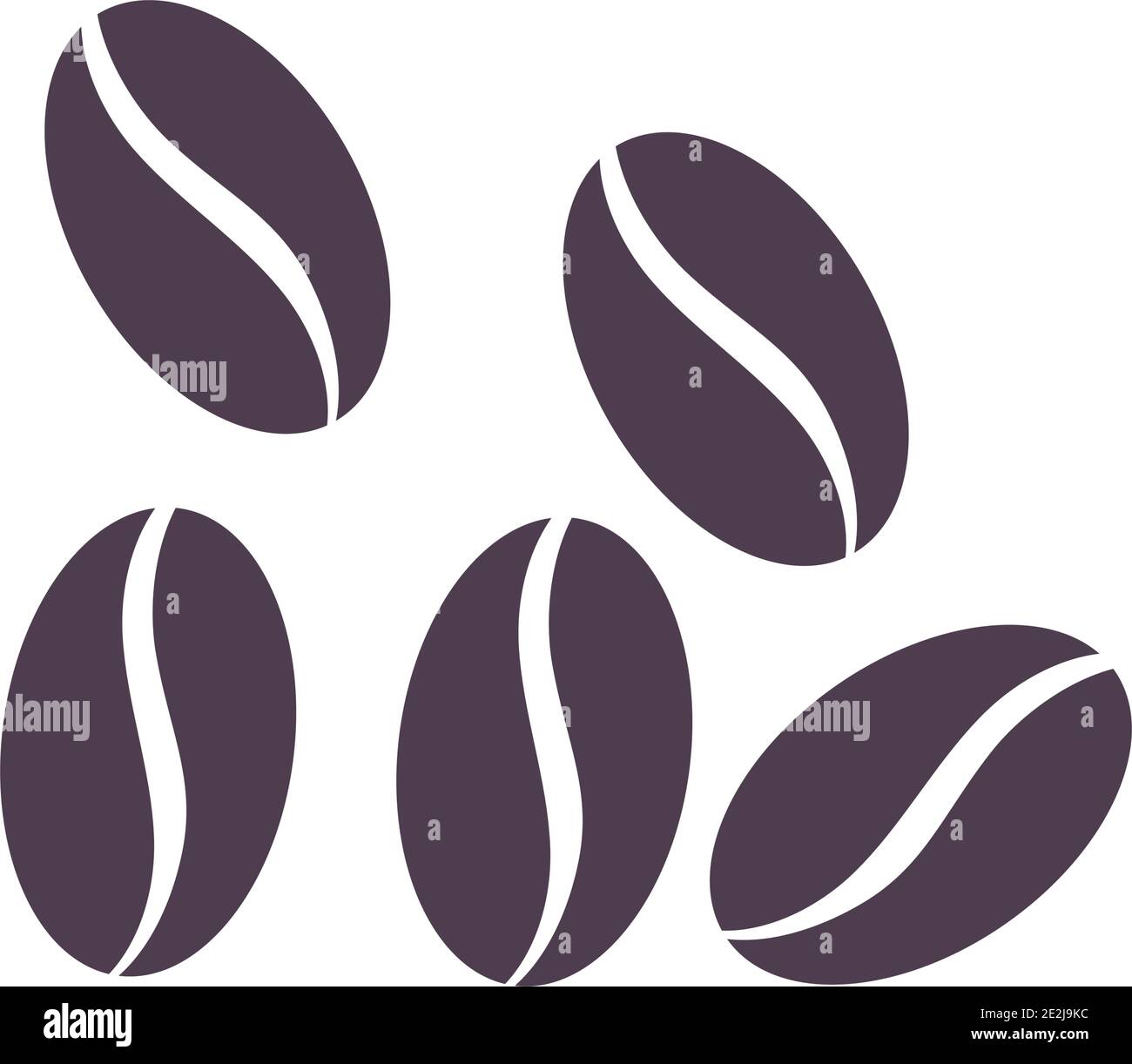 coffee bean icon vector illustration template Stock Vector