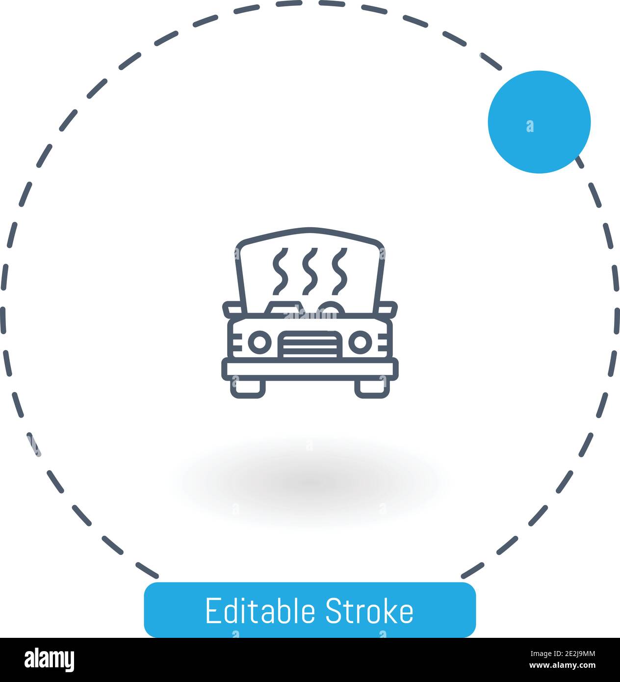 breakdown vector icon editable stroke outline icons for web and mobile Stock Vector