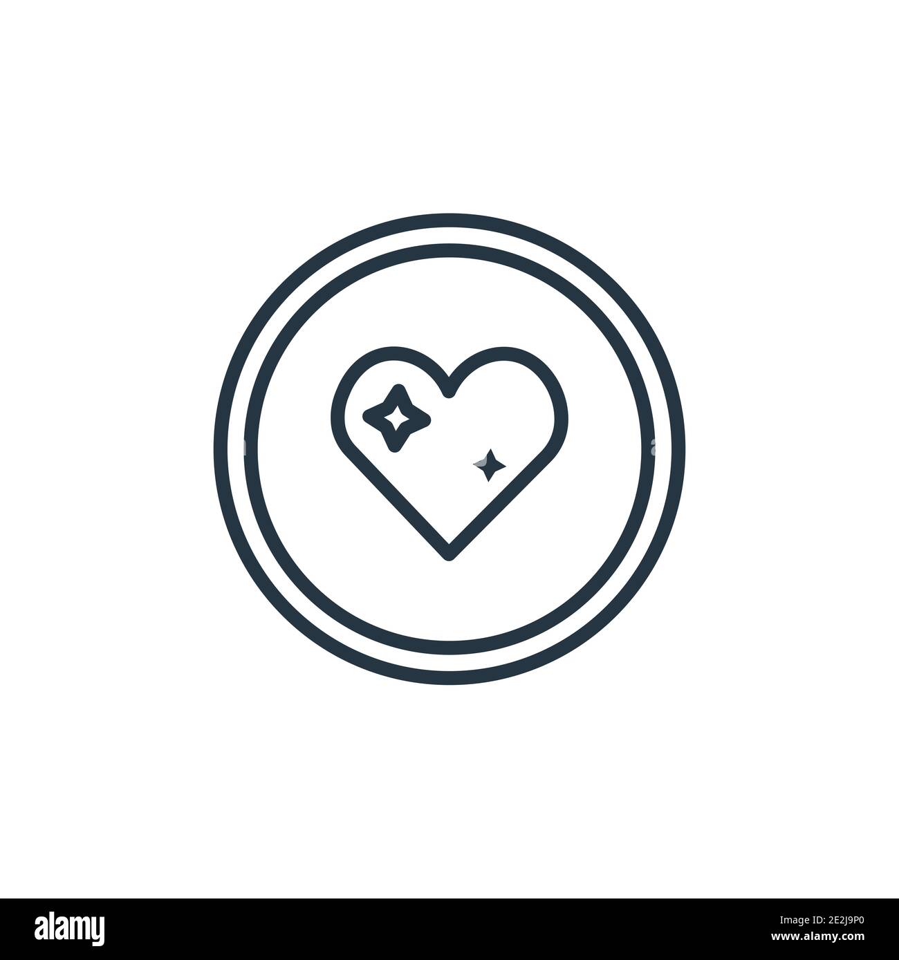 Heart outline outline vector icon. Thin line black heart outline icon