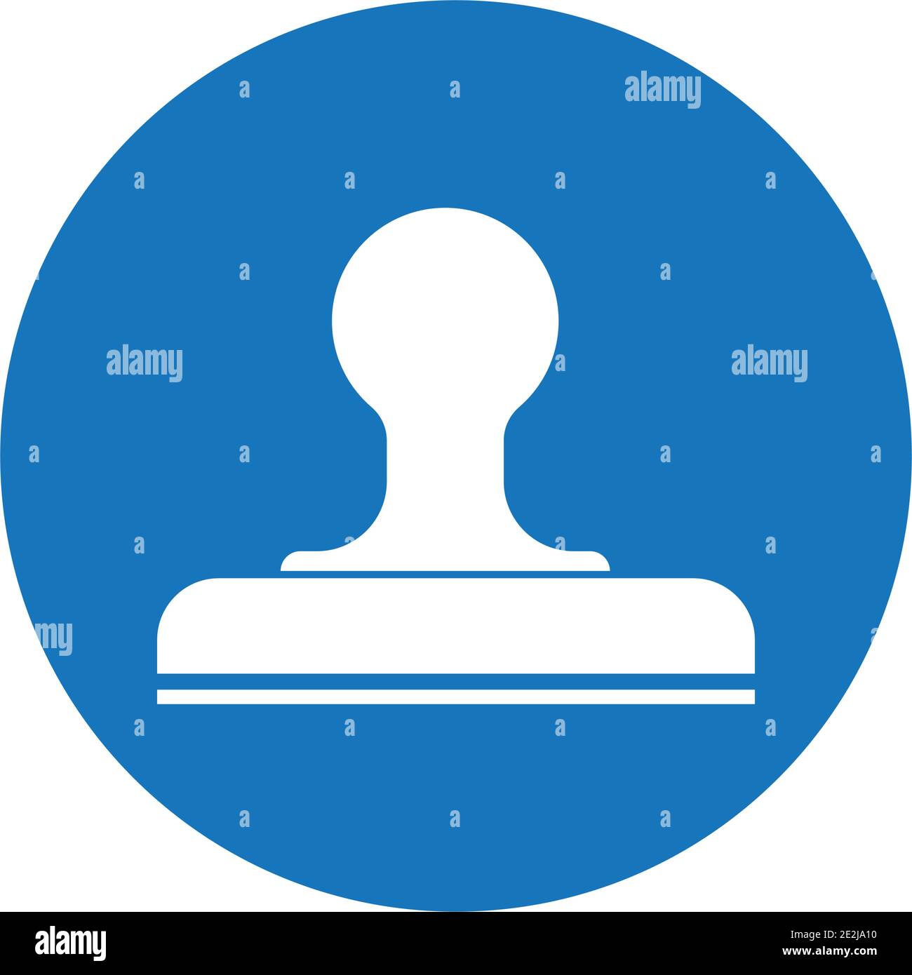 Stamp logo Icon Flat vector illustration design template Stock Vector