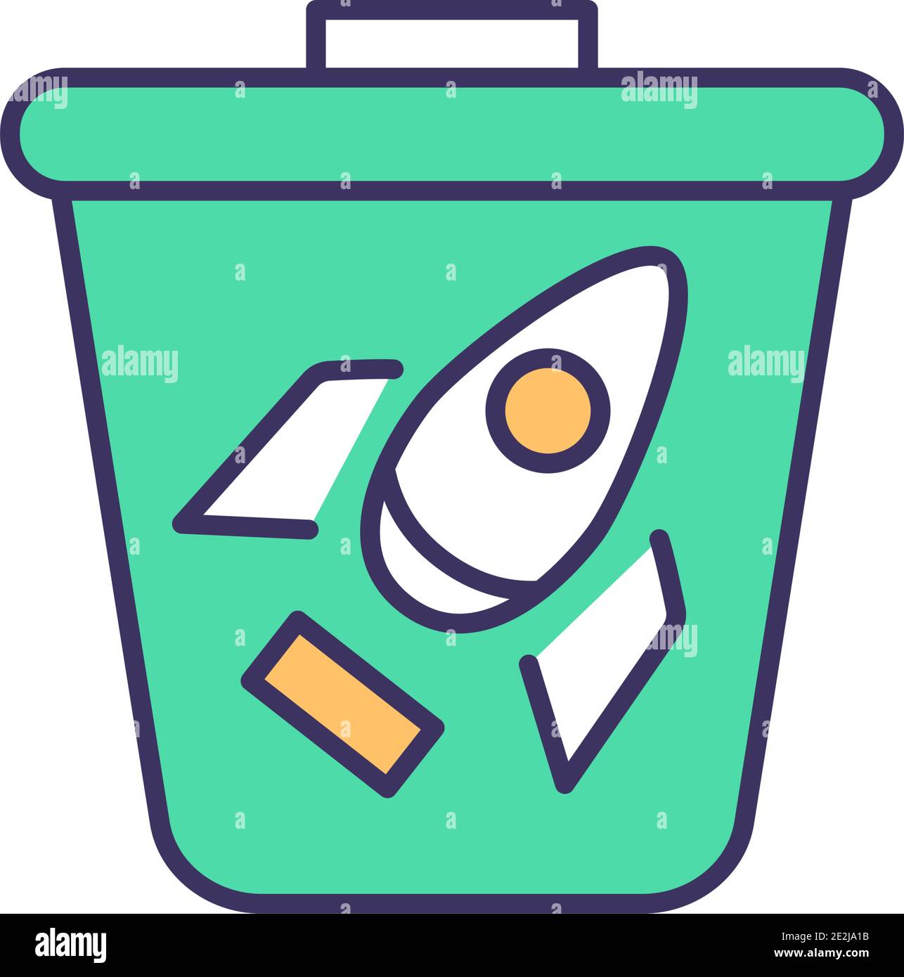 Increasing productivity RGB color icon Stock Vector