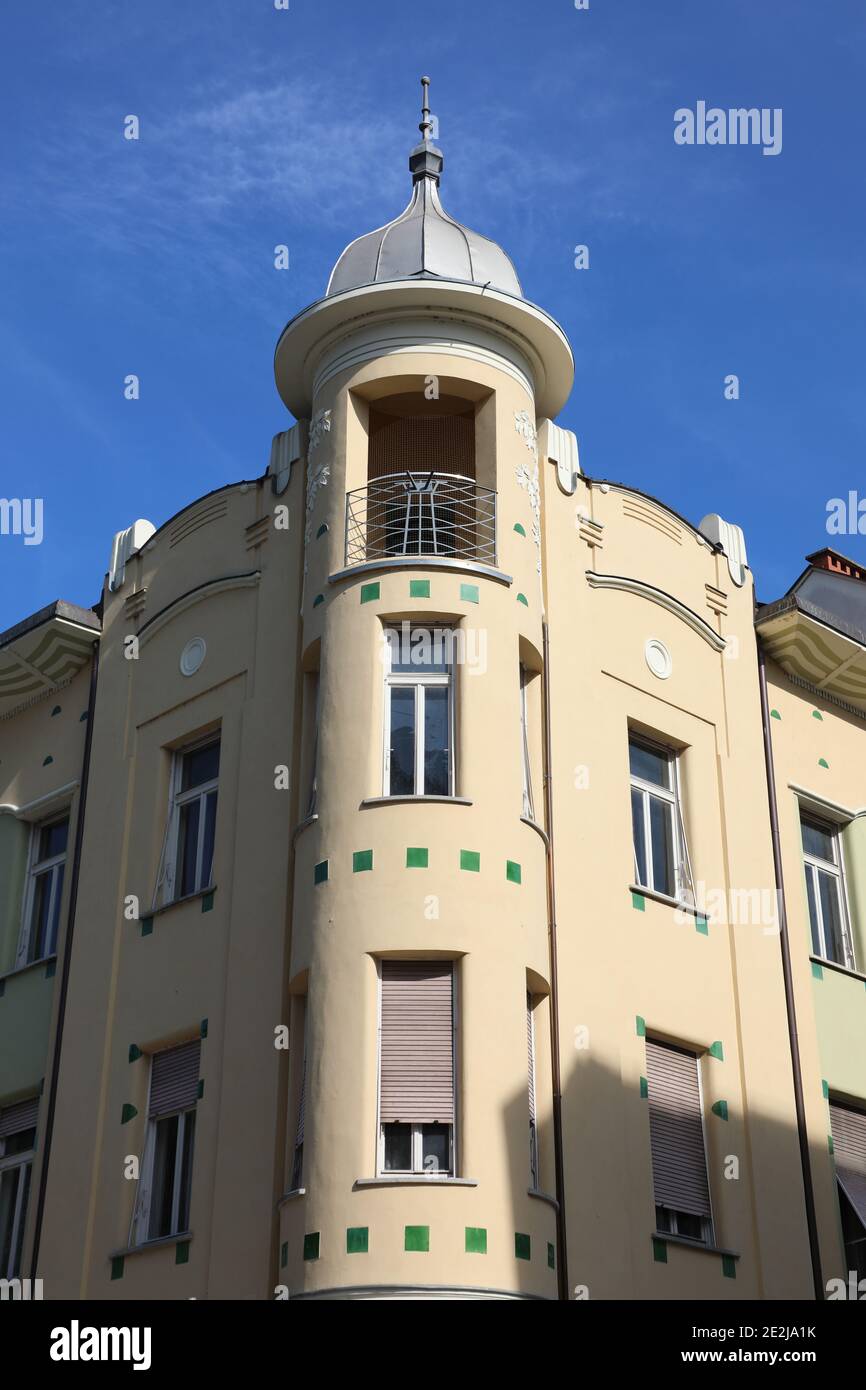 Apartment building in Ljubljana Stock Photo Alamy