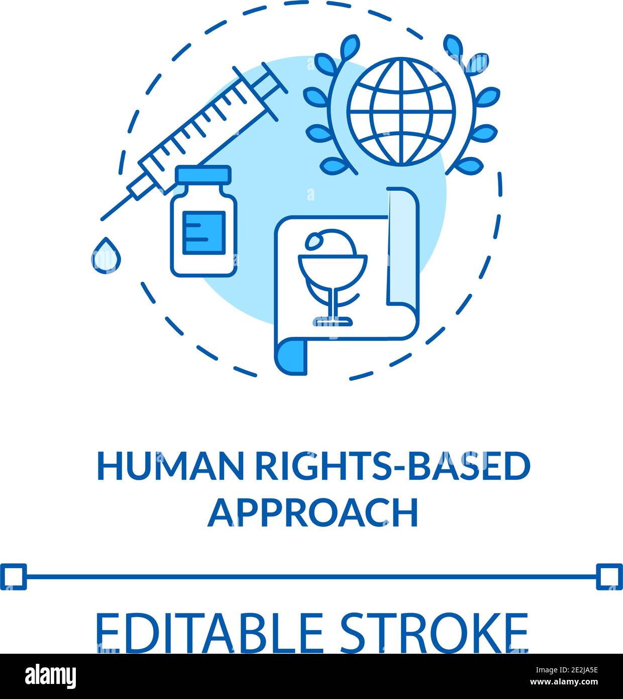 Human rights based approach concept icon Stock Vector Image & Art - Alamy