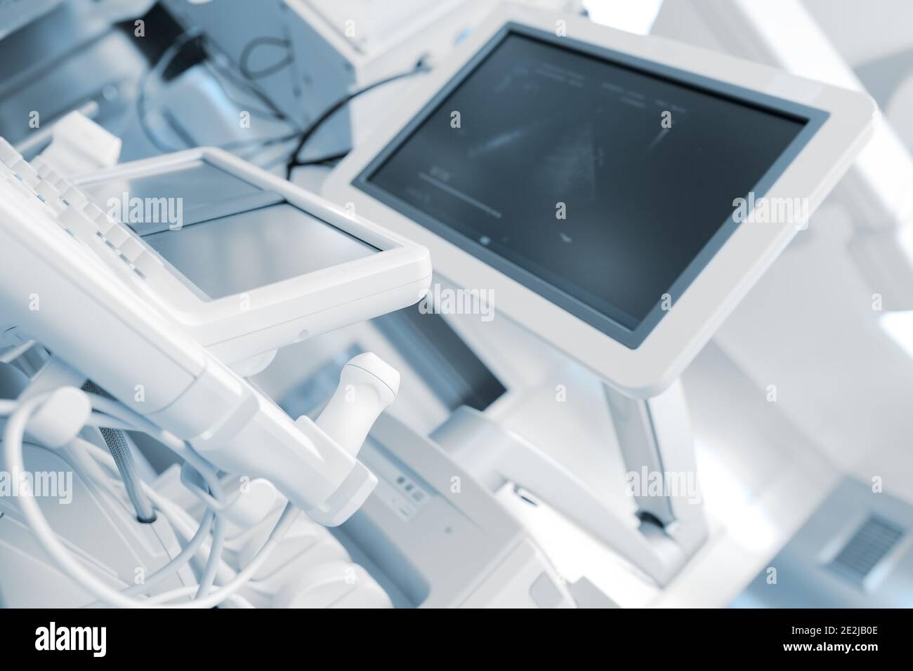 Modern medical equipment in hospital room. Stock Photo