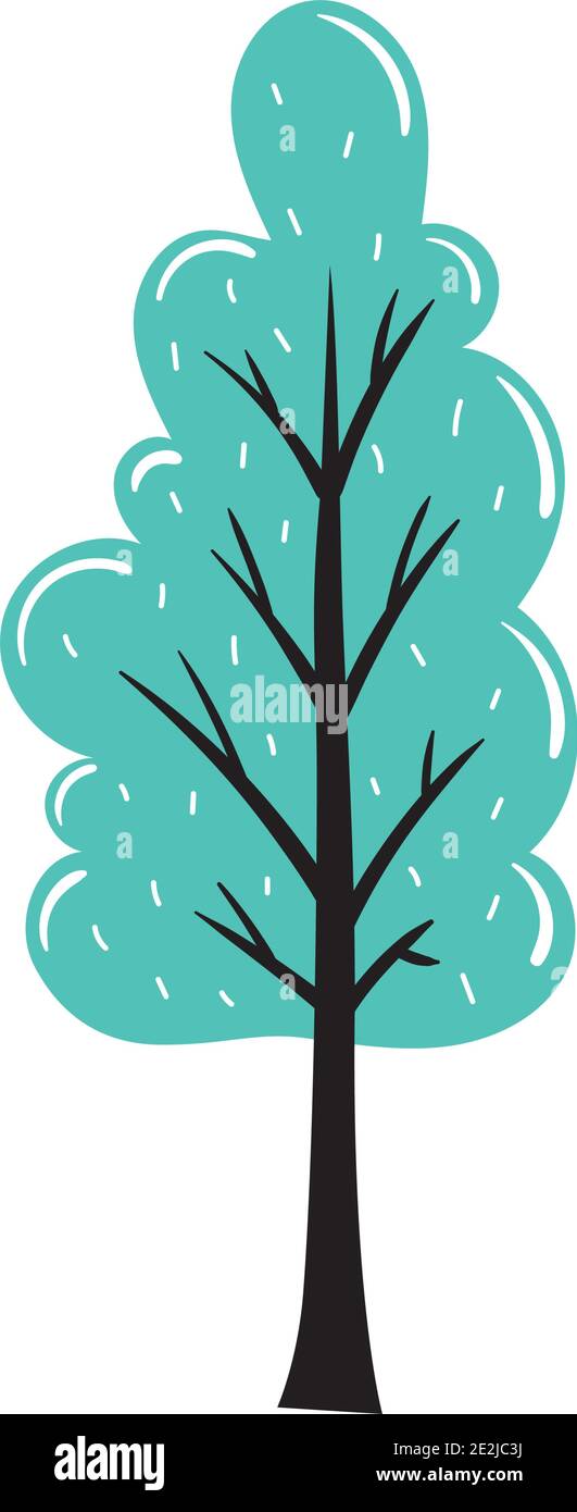 pine tree plant nature icon Stock Vector Image & Art - Alamy