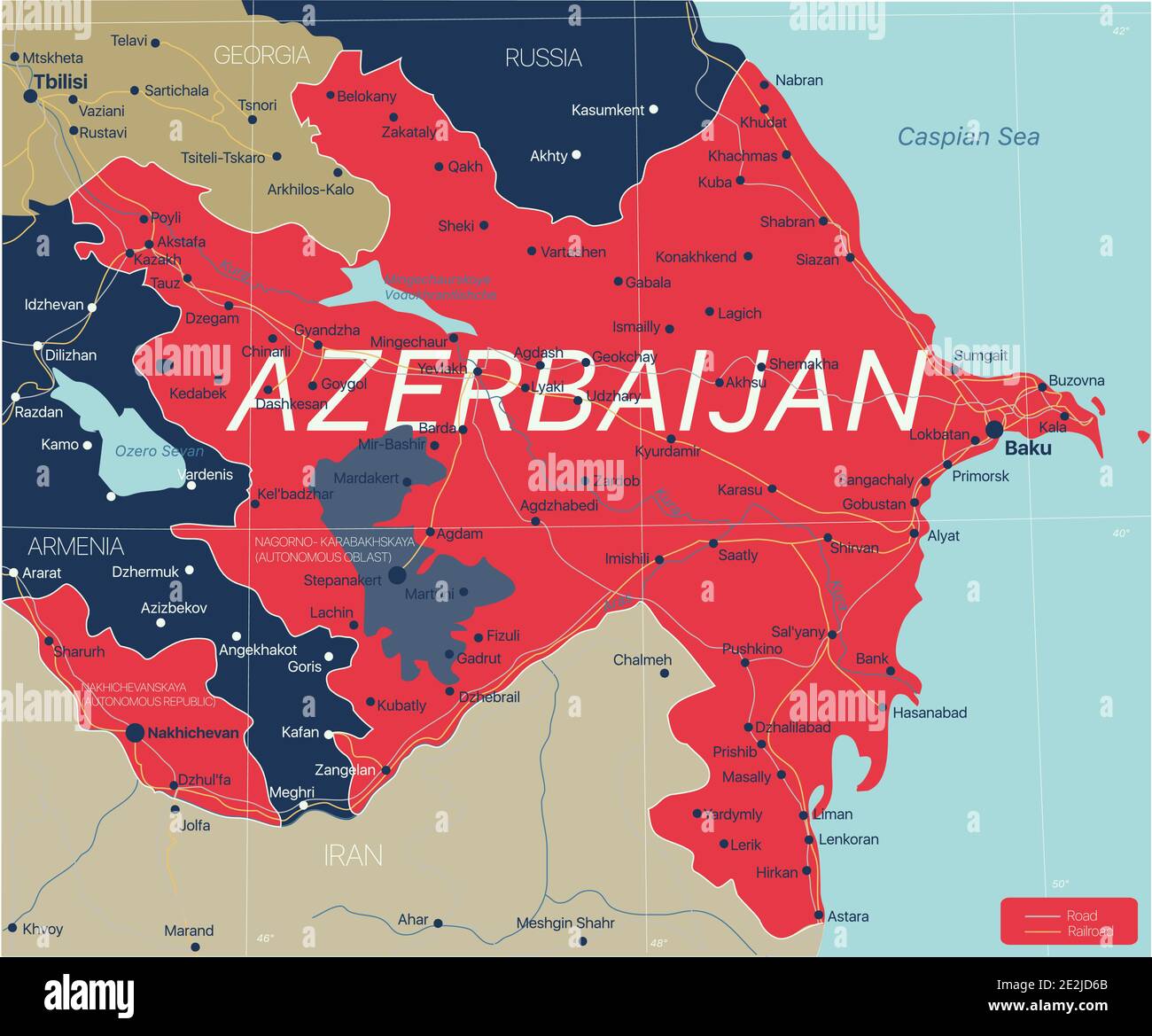 Baku caspian sea Stock Vector Images Alamy
