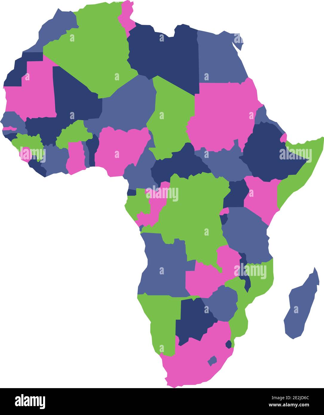 political map of africa