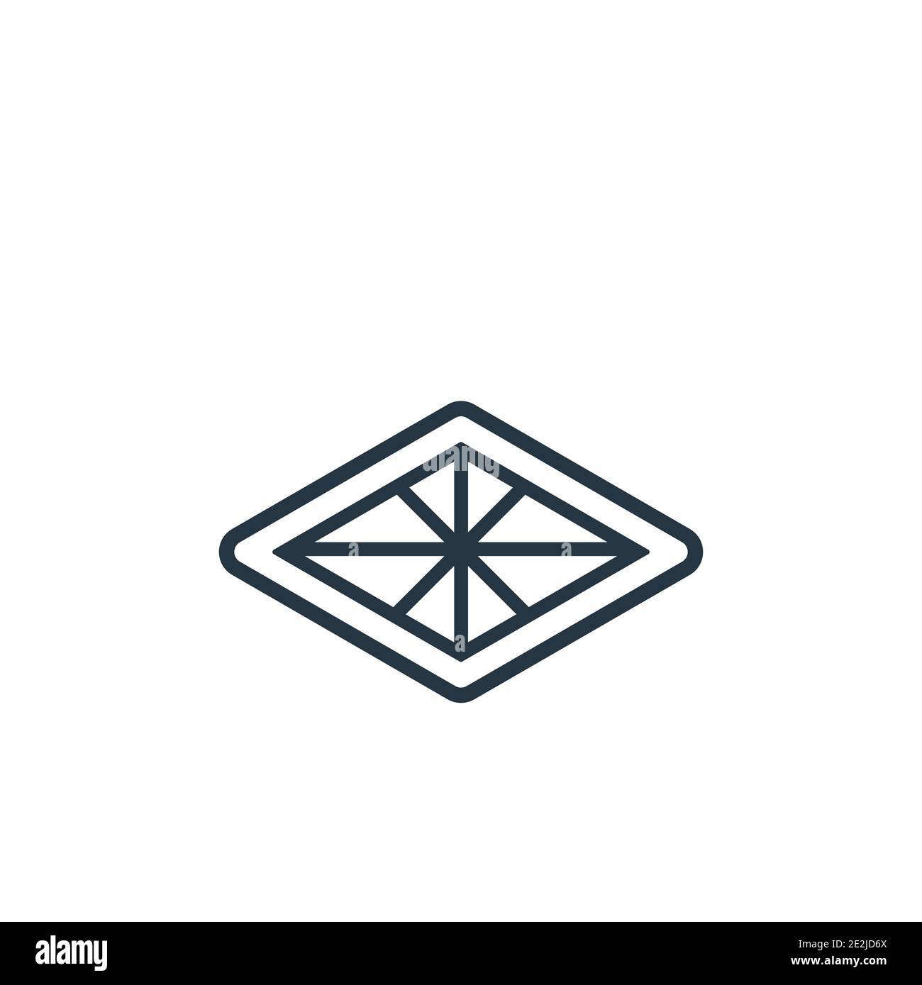 Polygonal ascendant signal outline vector icon. Thin line black polygonal ascendant signal icon, flat vector simple element illustration from editable Stock Vector