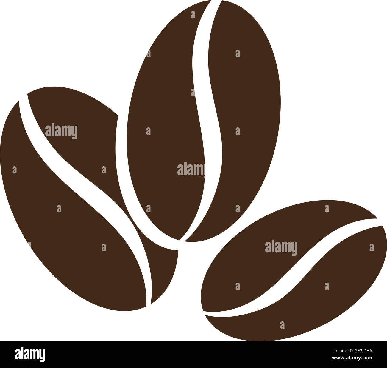 coffee bean icon vector illustration template Stock Vector