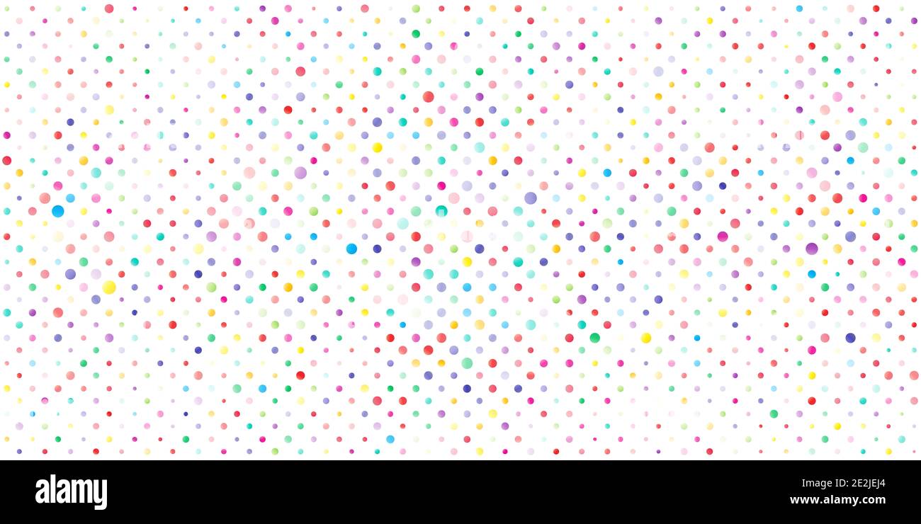 Colorful Hand drawn abstract background Polka dot pattern Dotwork Stock Photo