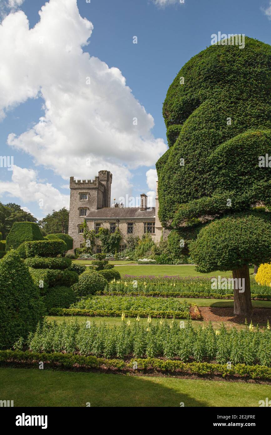 Unusual topiary shapes at Levens Hall and Garden, Cumbria, UK Stock Photo