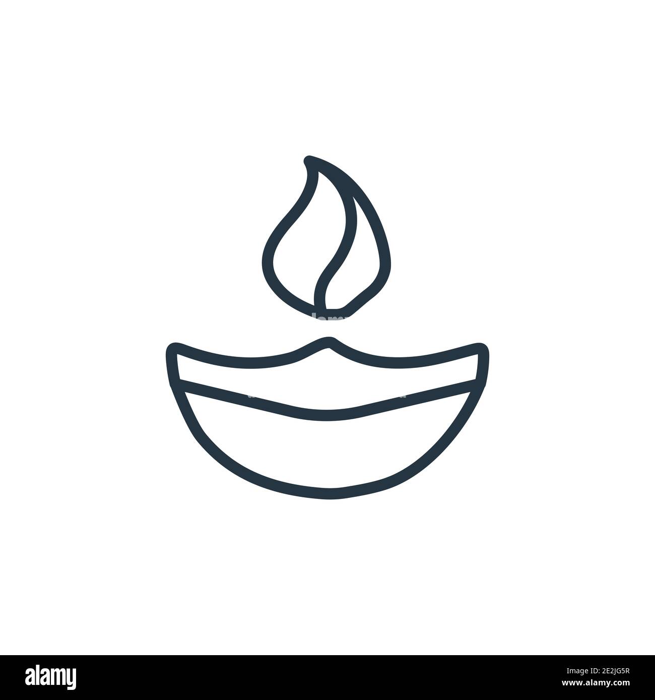 Diwali lamp outline vector icon. Thin line black diwali lamp icon, flat  vector simple element illustration from editable india concept isolated on  whi Stock Vector Image \u0026 Art - Alamy, image size:1300x1389