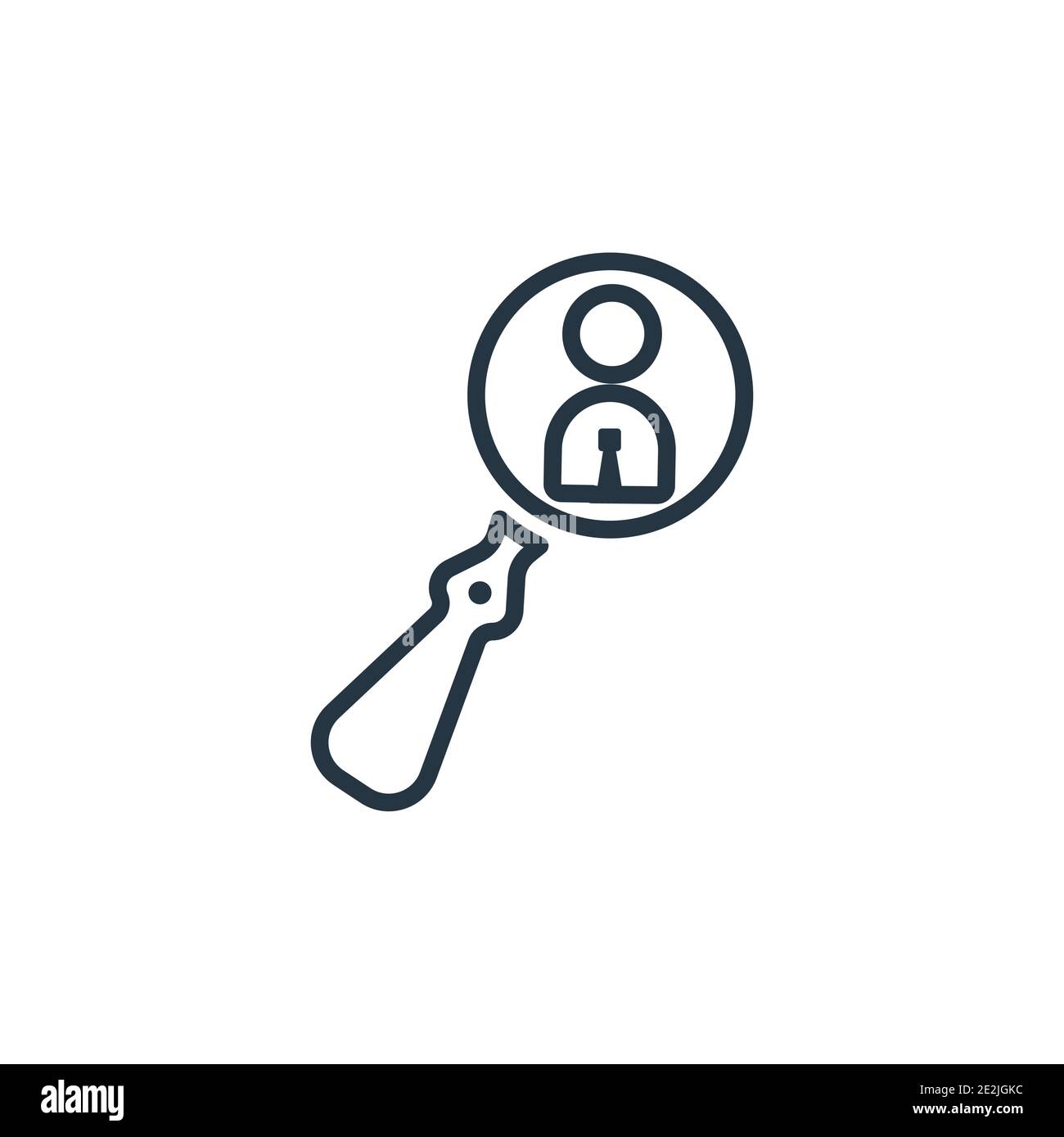 Candidates outline vector icon. Thin line black candidates icon, flat ...