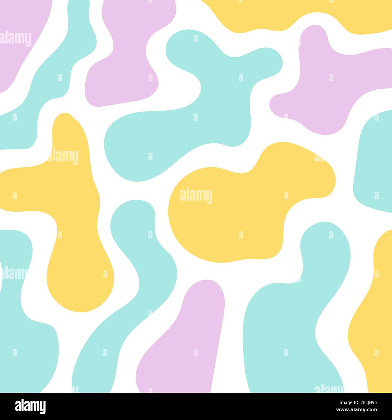 Colorful rounded shapes background. Organic forms. Vector illustration ...
