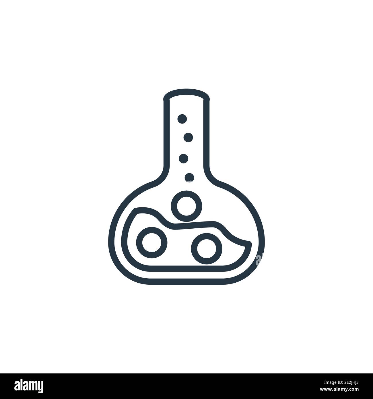 Potions outline vector icon. Thin line black potions icon, flat vector ...