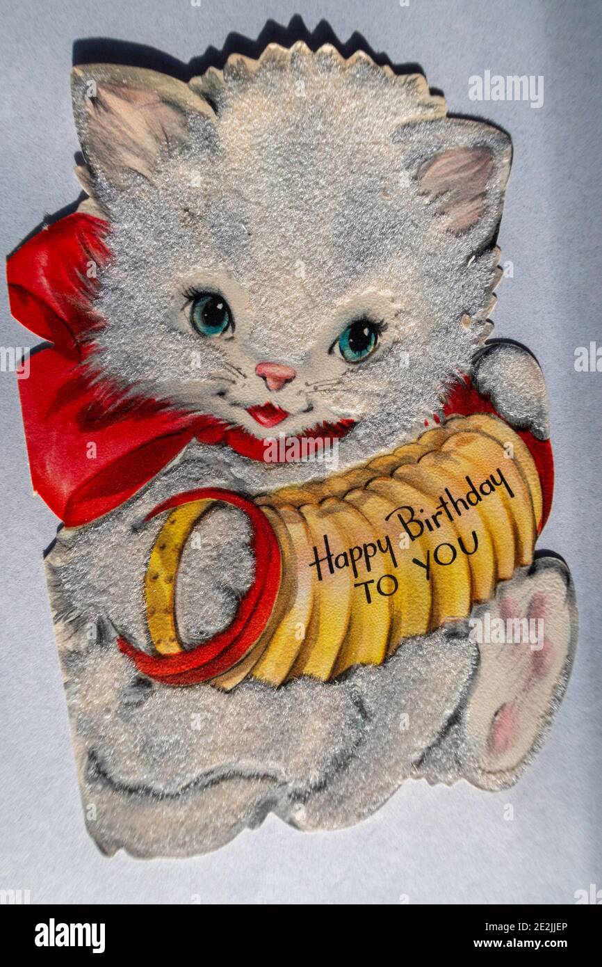 Happy birthday card vintage hires stock photography and images Alamy