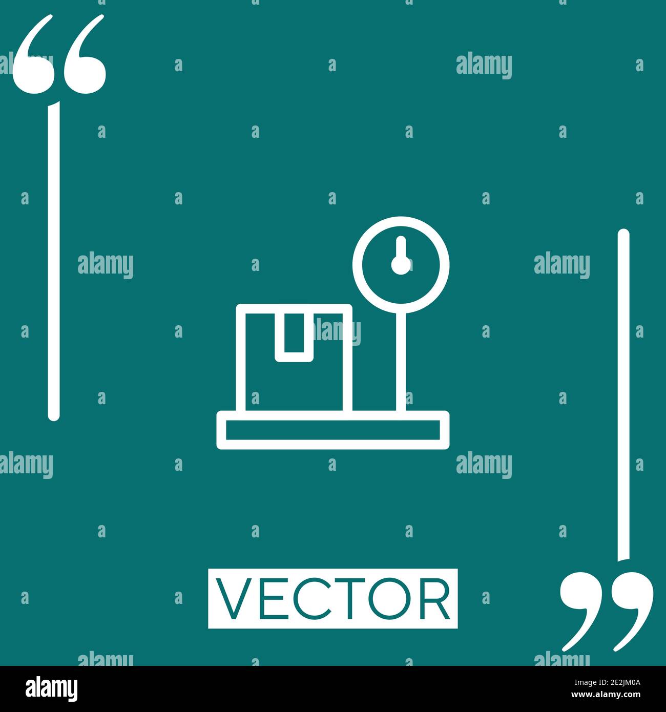 meter vector icon Linear icon. Editable stroke line Stock Vector