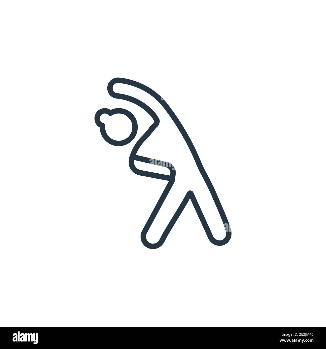 Exercise outline vector icon. Thin line black exercise icon, flat