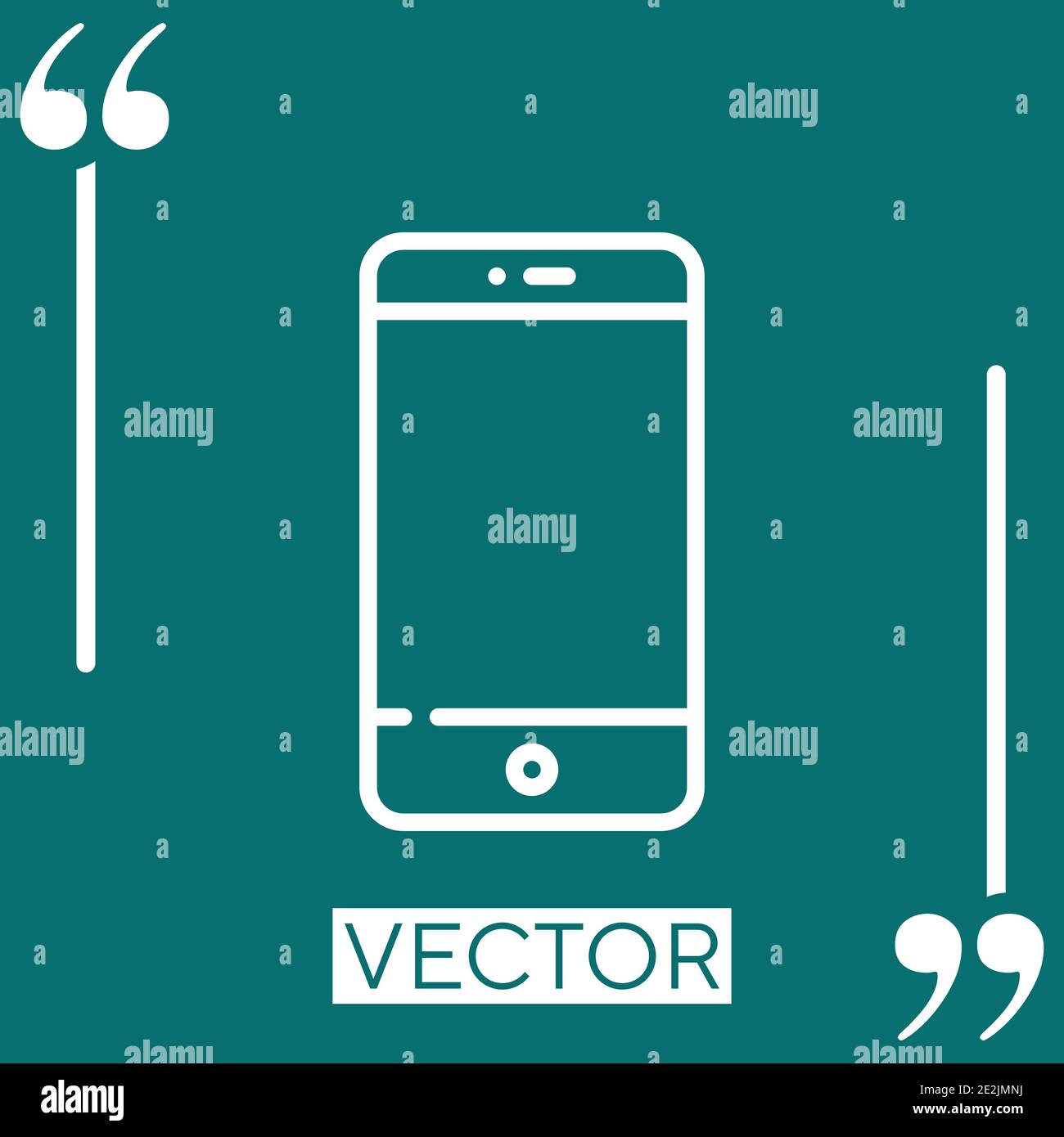 mobile phone Linear icon. Editable stroke line Stock Vector Image & Art ...