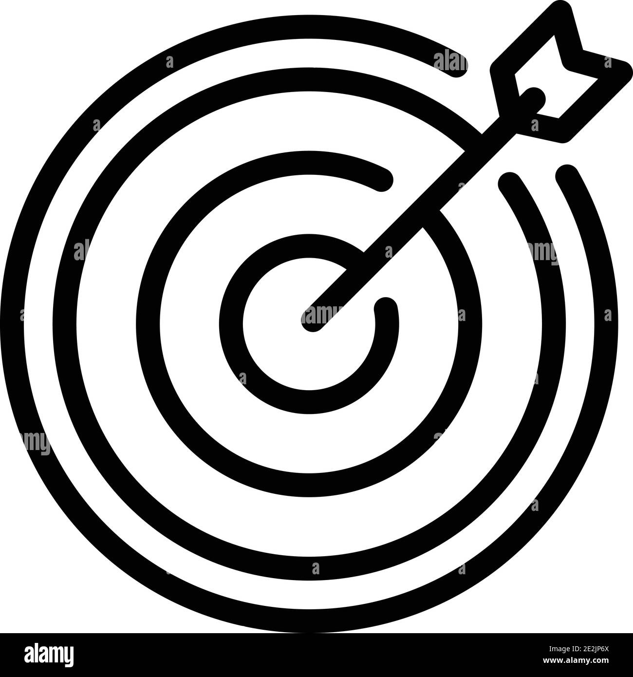 Target arrow icon. Outline target arrow vector icon for web design ...