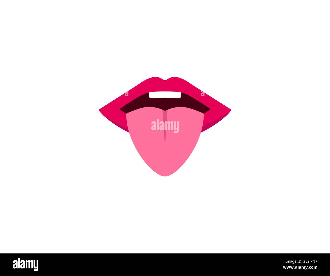 Vector illustration, flat Human lips, senses icon Stock Vector Image ...