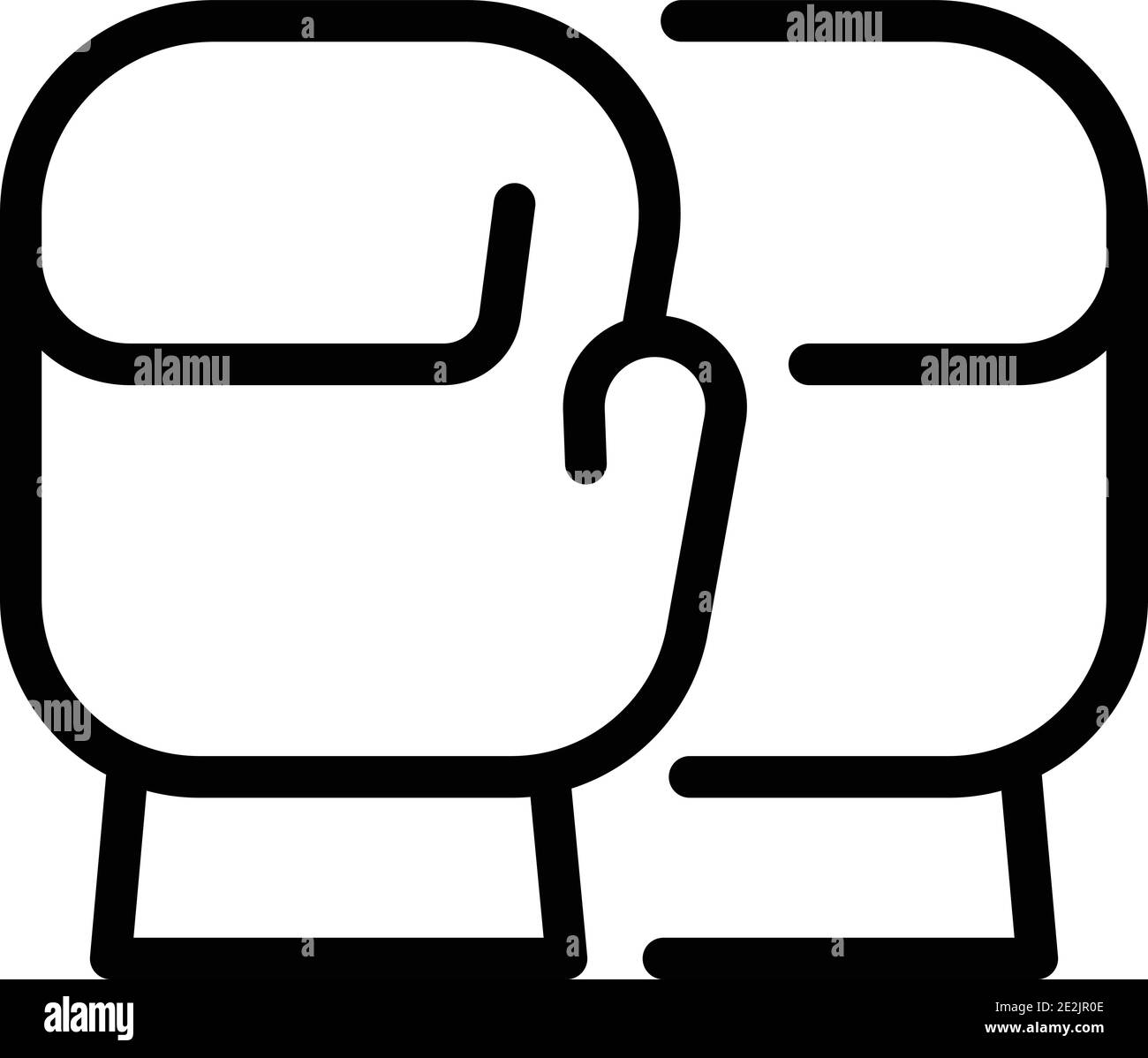 Boxing gloves icon. Outline boxing gloves vector icon for web design ...