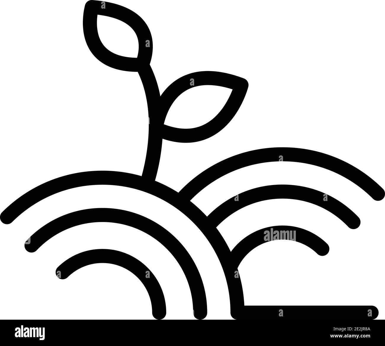 Organic plant icon. Outline organic plant vector icon for web design ...