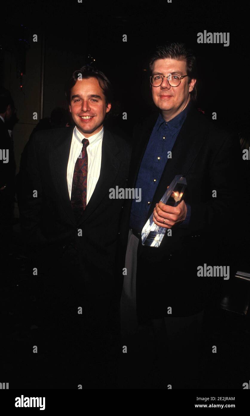 Chris Colombus And John Hughes   1991  Credit: Ralph Dominguez/MediaPunch Stock Photo