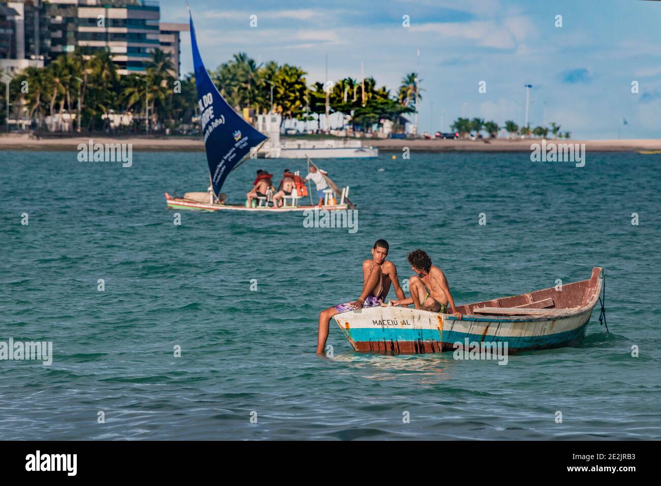 Beaches of Maceió, Alagoas, Brazil Stock Photo