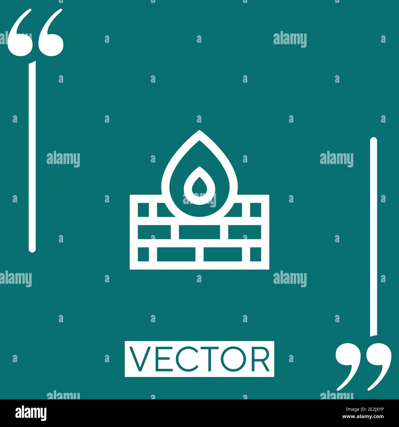firewall vector icon Linear icon. Editable stroke line Stock Vector
