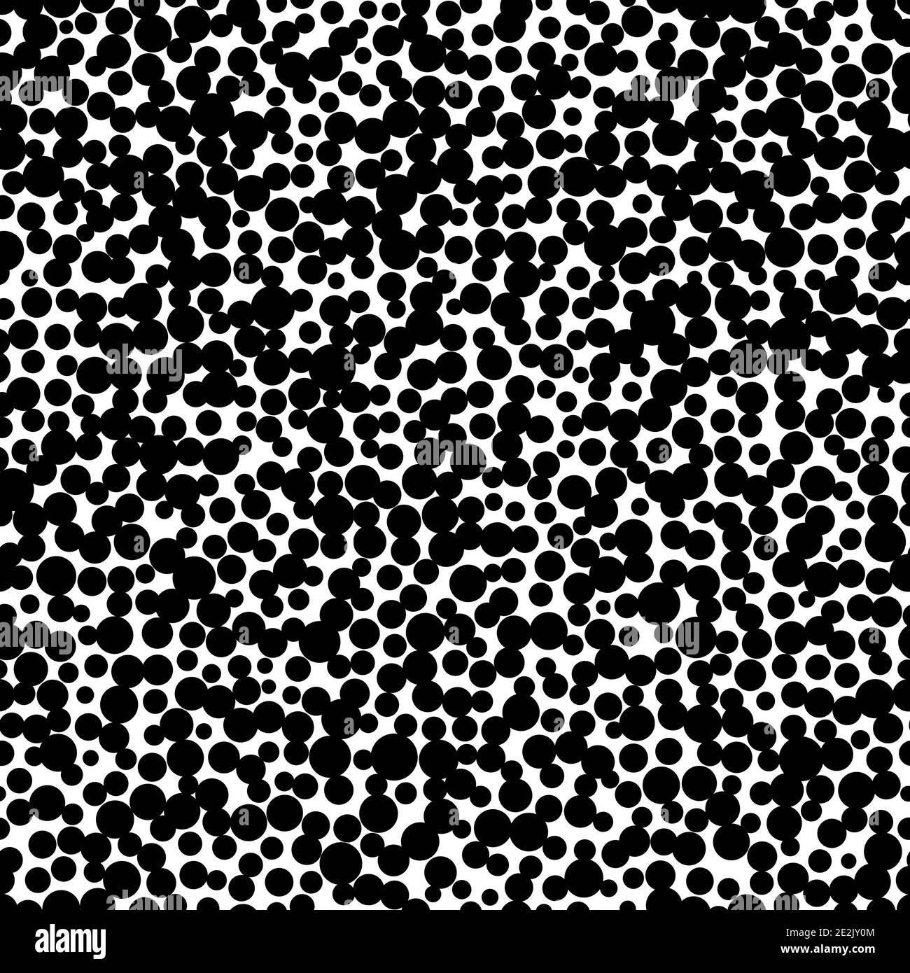 Monochrome seamless pattern with black dots on white background Stock ...