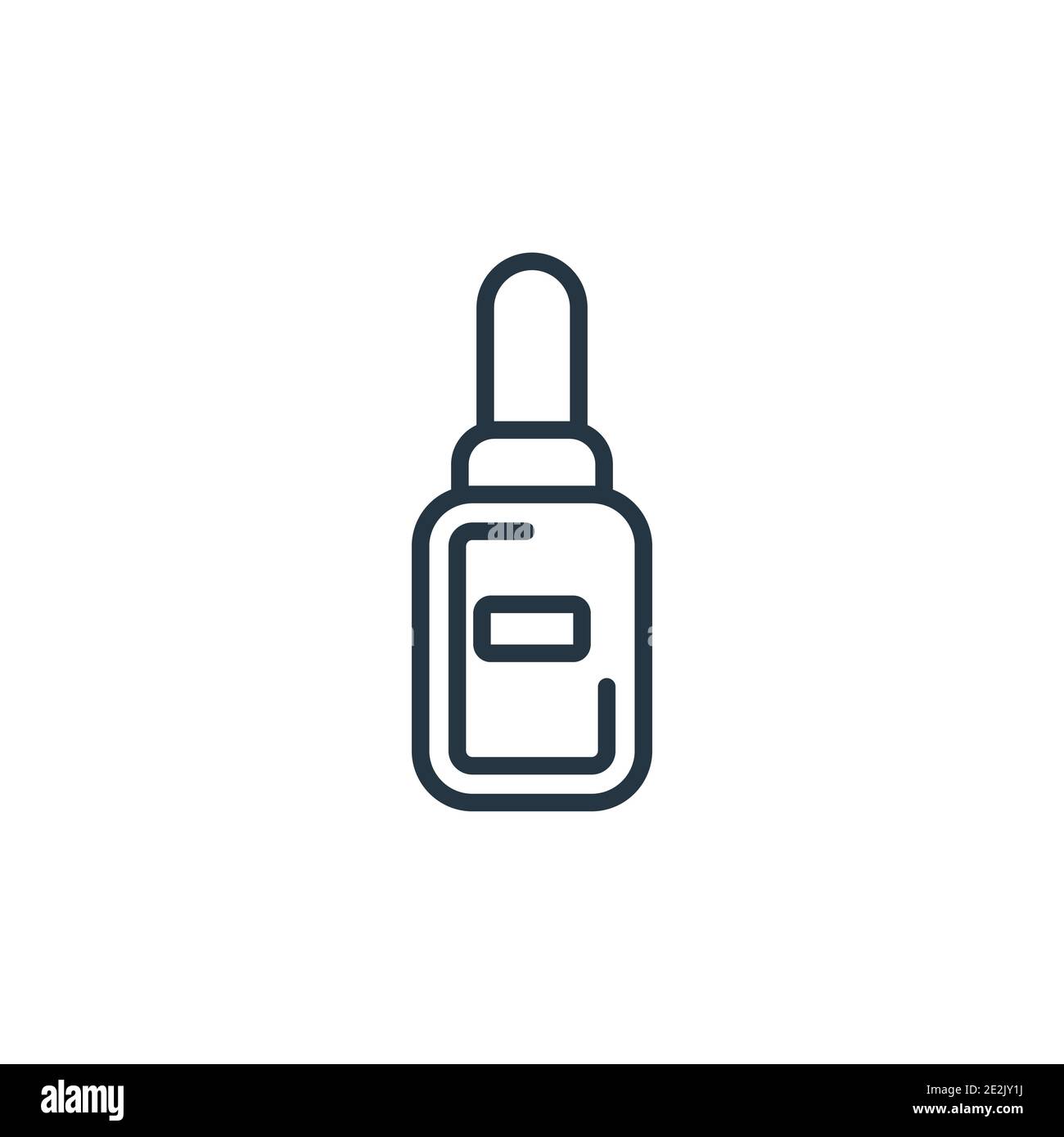 Varnish outline vector icon. Thin line black varnish icon, flat vector