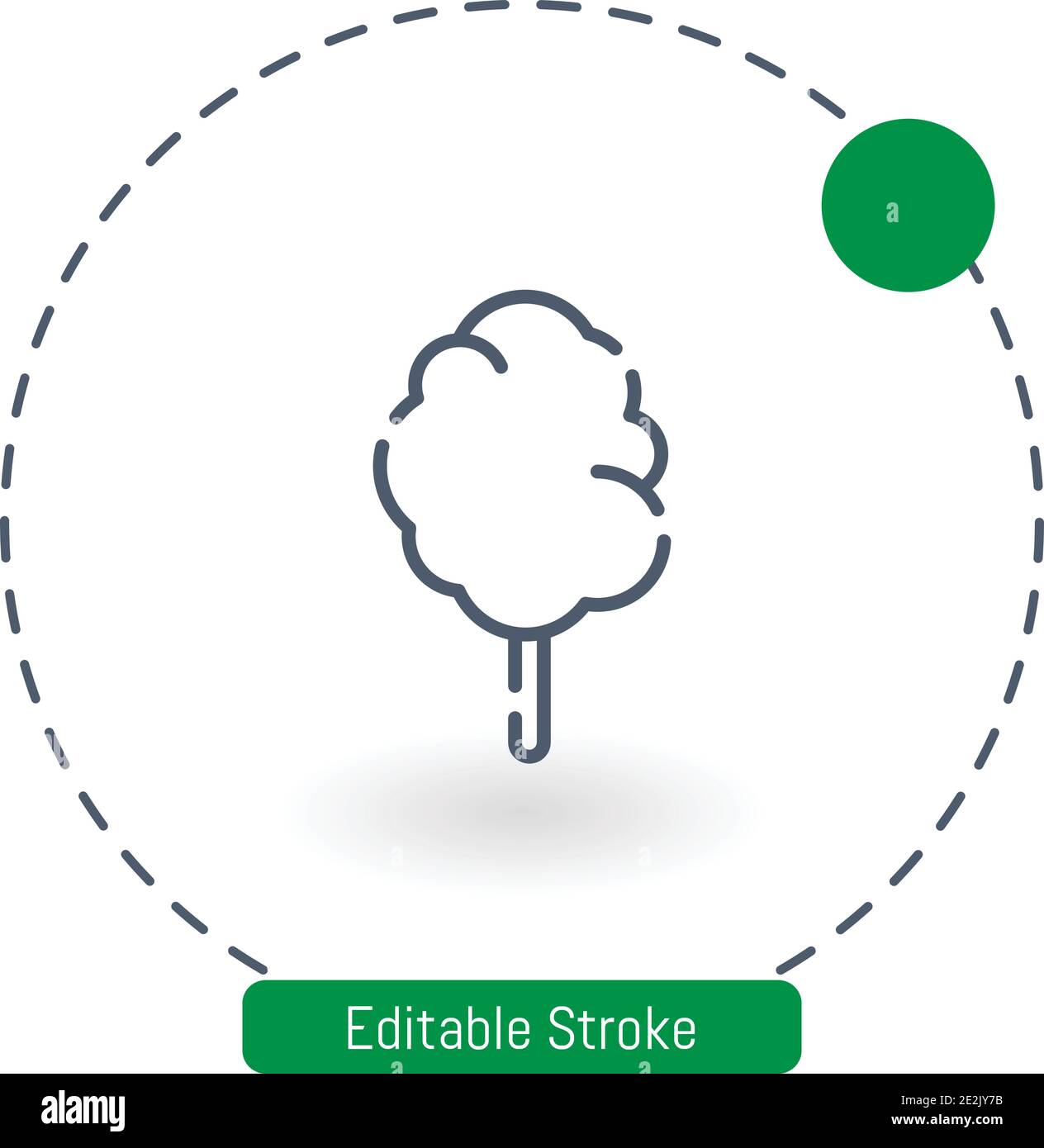 cotton candy vector icon editable stroke outline icons for web and mobile Stock Vector