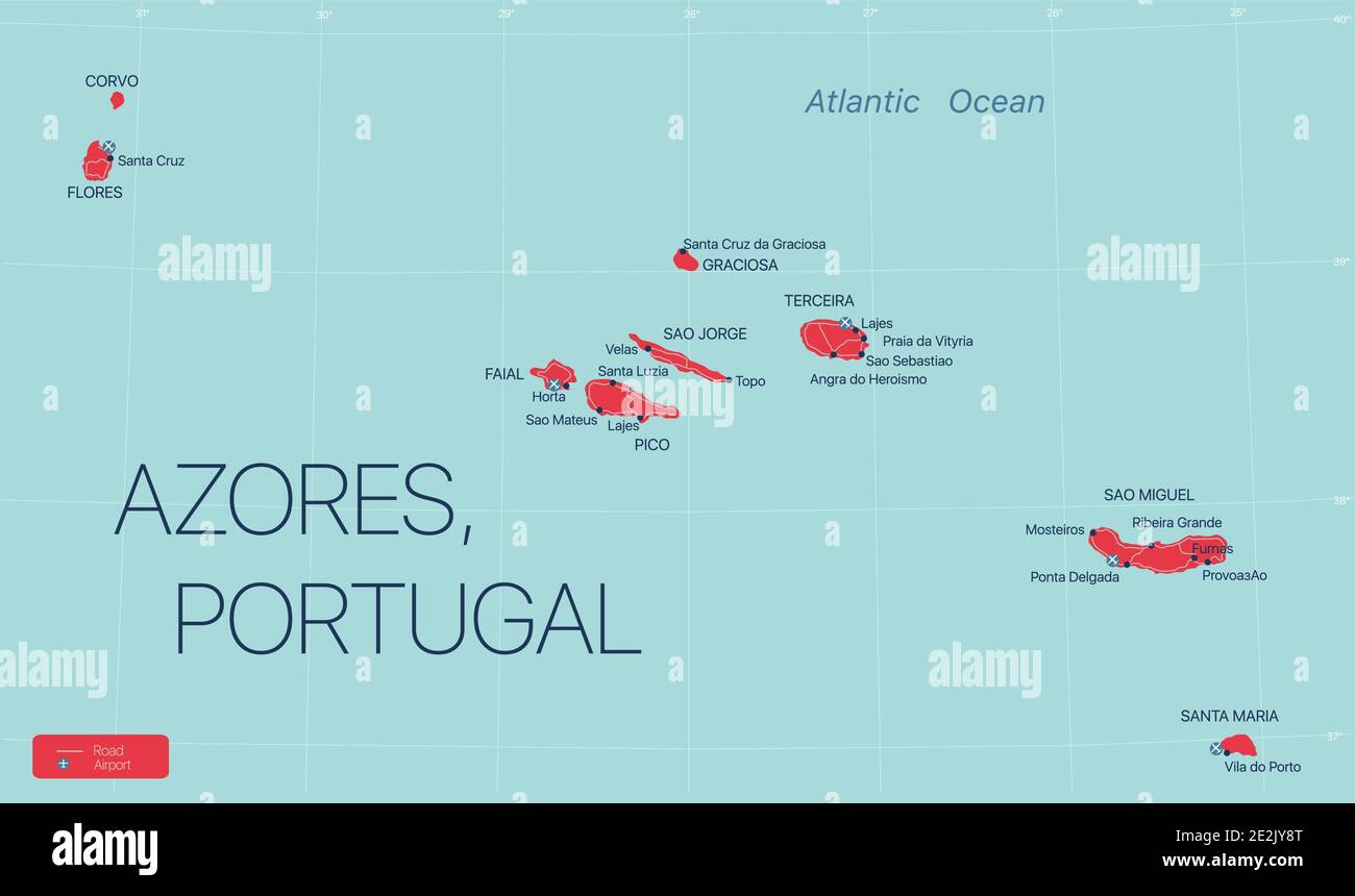 Mapa Las Azores 