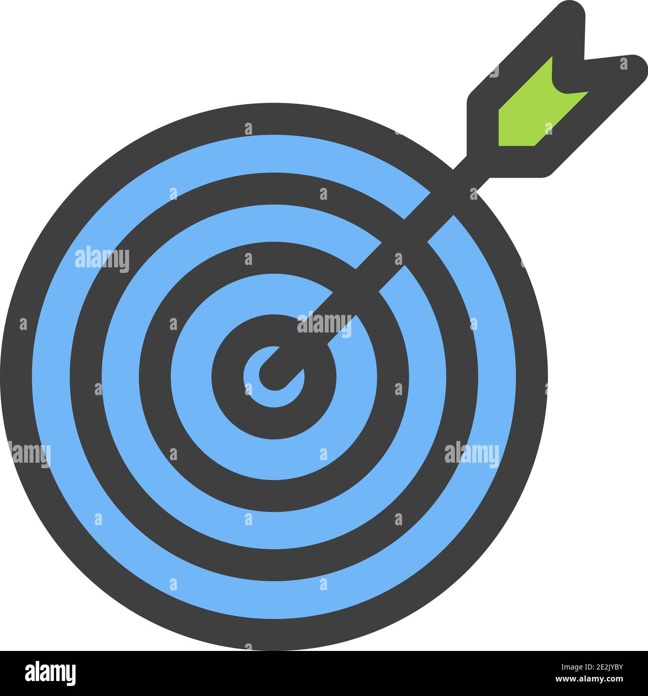 Icon marketing target with arrow vector design Stock Vector
