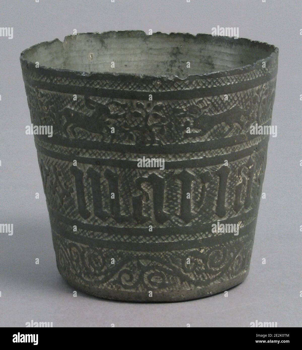 Beaker, French, 15th century Stock Photo Alamy