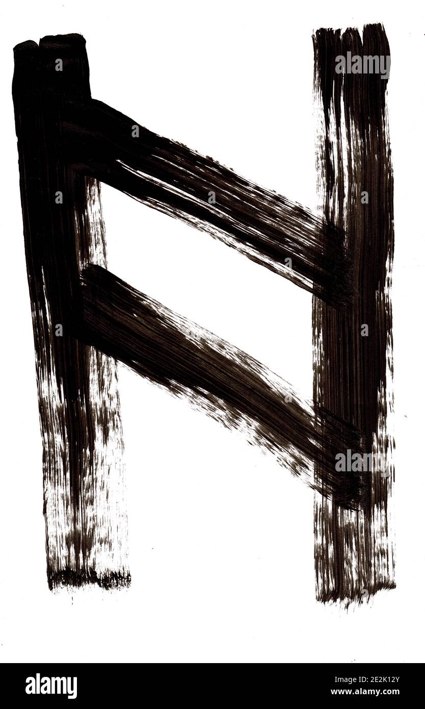 H Rune Meaning Rune h hi-res stock photography and images - Alamy