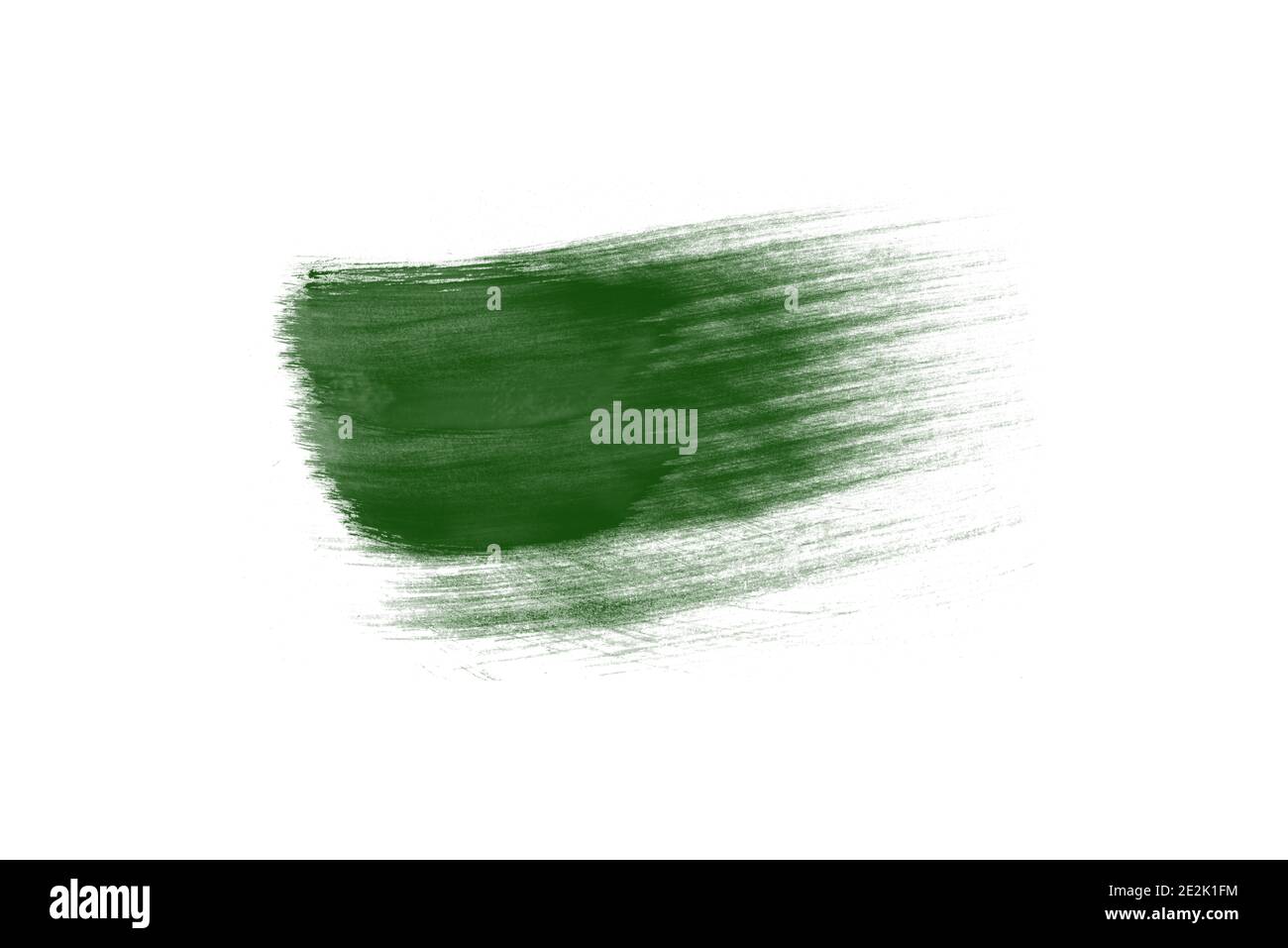 Abstract green watercolor hand paint texture, isolated on white ...