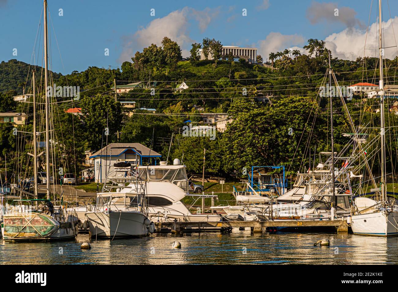 Parliament in St. George’s, Capital of Grenada Stock Photo