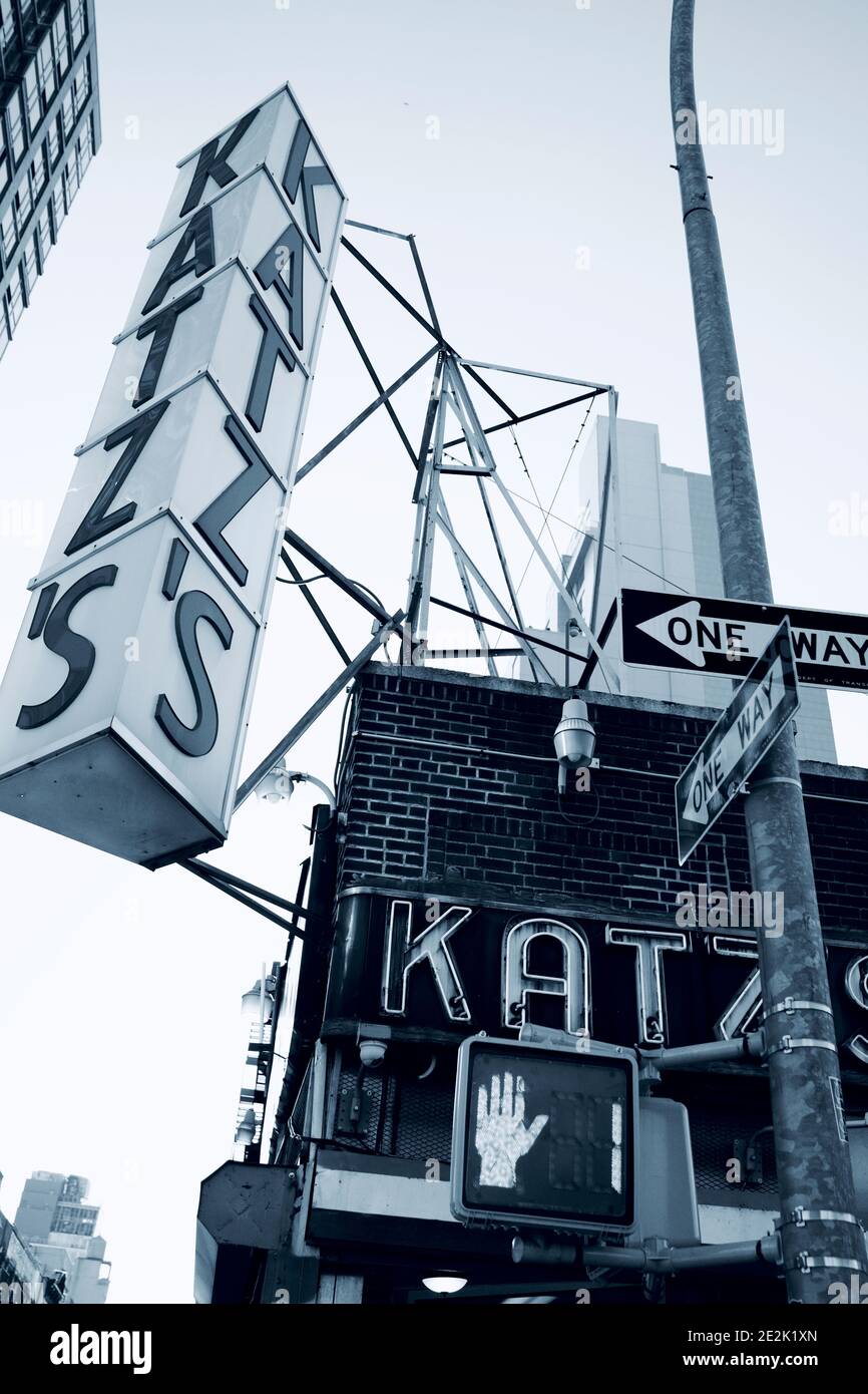 World famous Katz's Deli, located on the lower east side of Manhattan