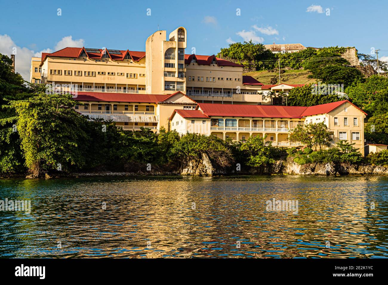 Hospital in Saint George's, Grenada Stock Photo